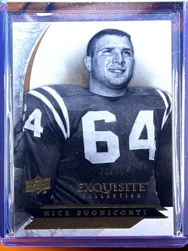 2012 Upper Deck Exquisite Collection Nick Buoniconti SN85 #8 Irish