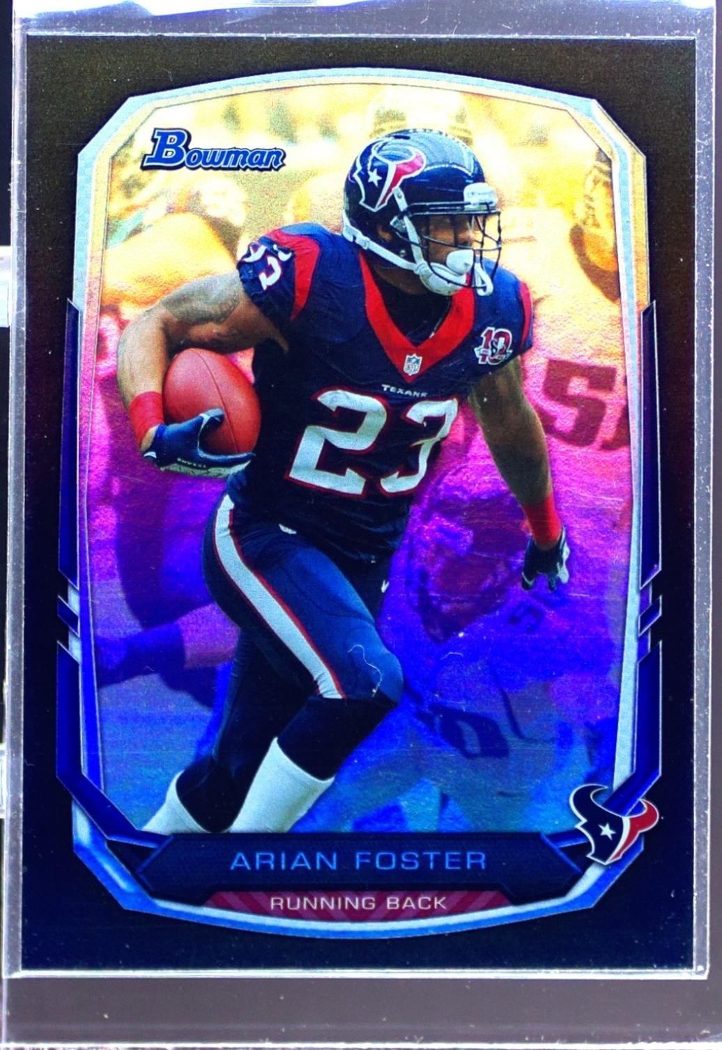 2013 Bowman Arian Foster Rainbow Black #70 Texans