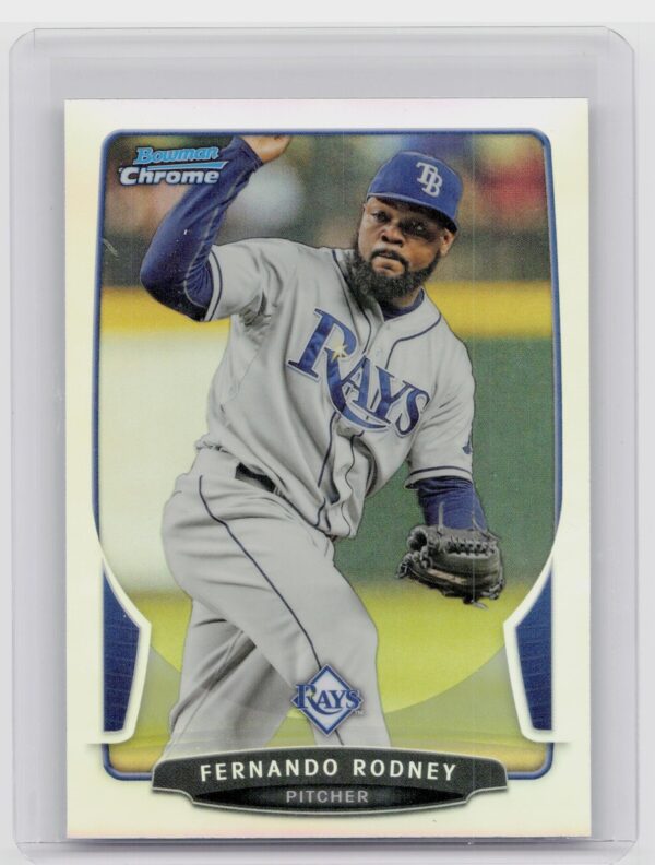 2013 Bowman Chrome Fernando Rodney Refractors #51 Rays