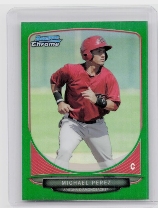 2013 Bowman Chrome Michael Perez #BCP197 Diamondbacks Prospects Green Refractors