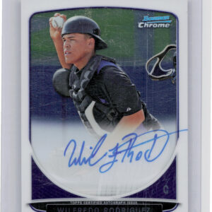 2013 Bowman Chrome Wilfredo Rodriguez AU #BCA-WF Rockies Prospects Autographs