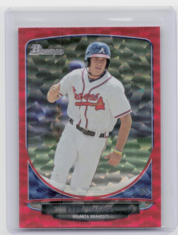 2013 Bowman Draft Picks & Prospects Reed Harper #BDPP121 Braves Red Ice /25