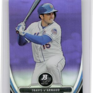 2013 Bowman Platinum Travis d'Arnaud #BPCP2 Mets Chrome Prospects Purple Refract