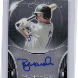 2013 Bowman Sterling Ryan McMahon AU #BSAP-RMM Rockies Prospect Autographs