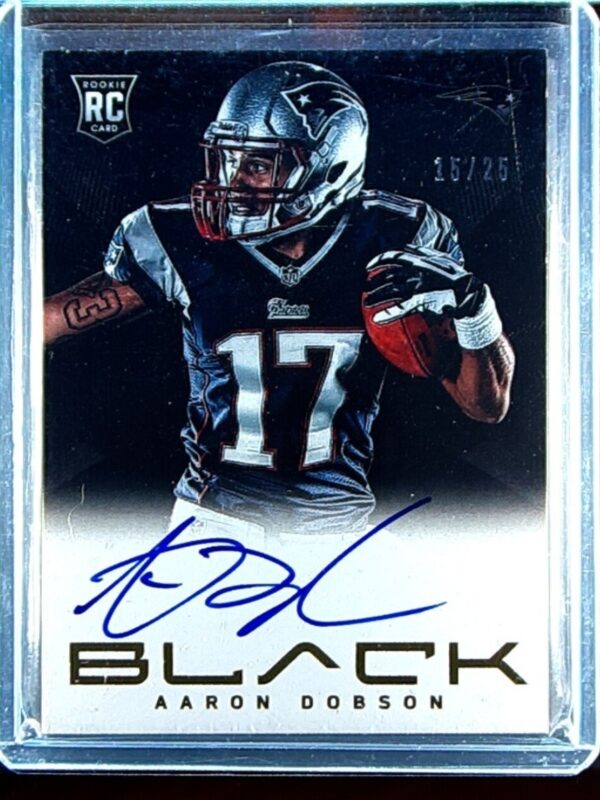 2013 Panini Black Aaron Dobson Gold AUTO /25 #201 Patriots