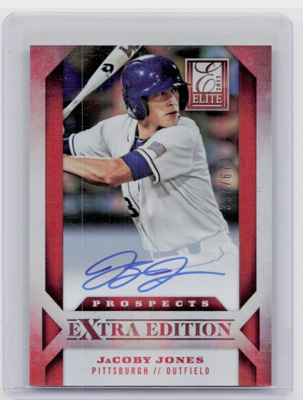 2013 Panini Elite Extra Edition JaCoby Jones AU SN673 #152 Pirates