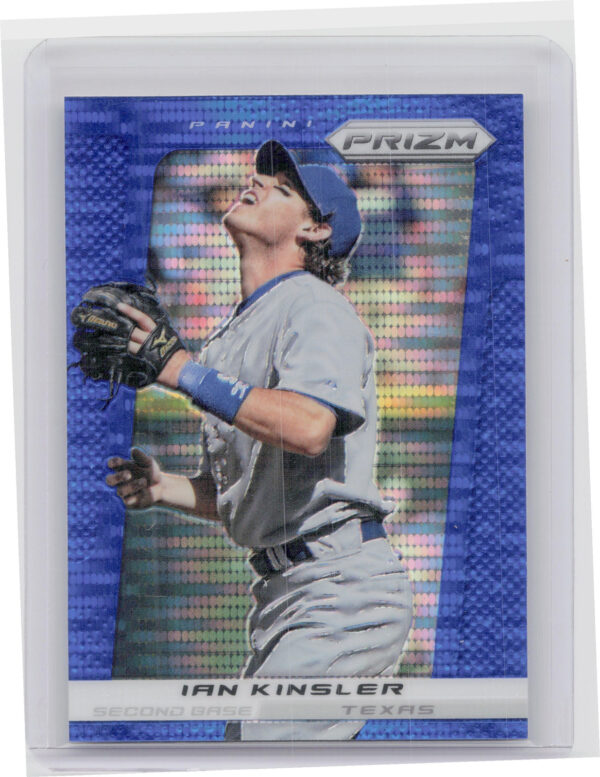 2013 Panini Prizm Ian Kinsler Prizms Blue Pulsar #59 Rangers