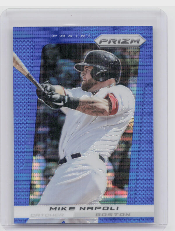 2013 Panini Prizm Mike Napoli Prizms Blue Pulsar #158 Sox
