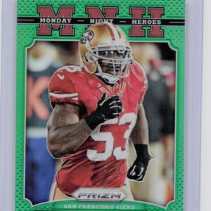 2013 Prizm Navorro Bowman #17 49ers Monday Night Heroes Prizms Green