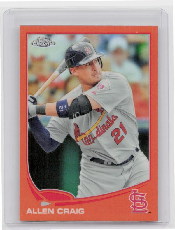2013 Topps Chrome Allen Craig Orange Refractors #121 Cardinals