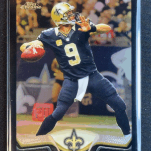 2013 Topps Chrome Drew Brees Black Refractor /299 Saints #25
