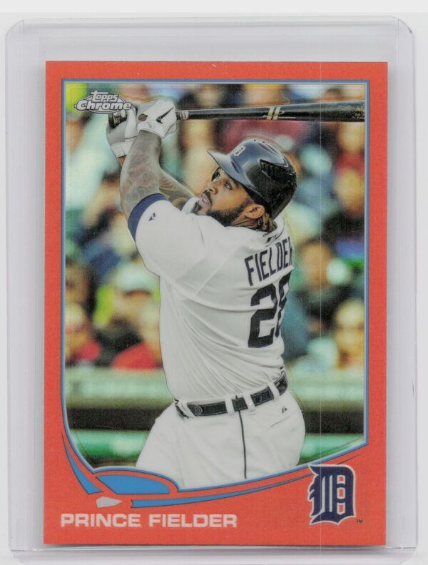 2013 Topps Chrome Prince Fielder Orange Refractors #184 Tigers