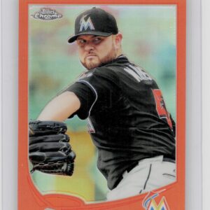 2013 Topps Chrome Ricky Nolasco Orange Refractors #132 Marlins
