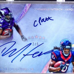 2013 Topps Five Star Hopkins / Patterson Auto /5 RC #FSFDA-PH Rainbow