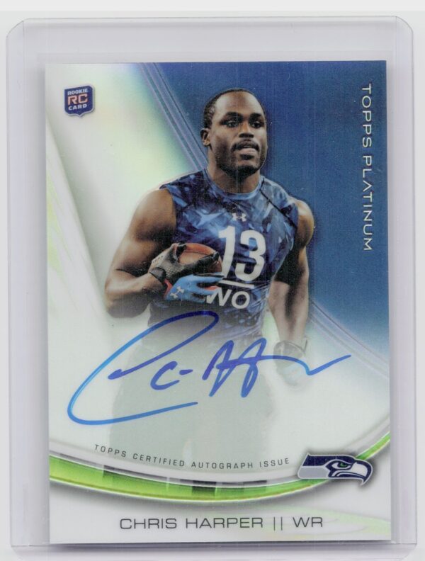 2013 Topps Platinum Chris Harper AU #A-CHA Seahawks Rookie Autographs Refractors