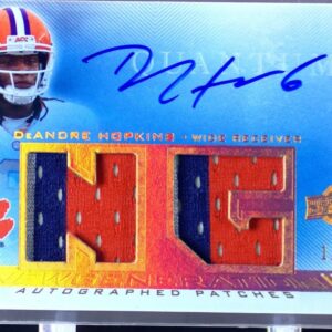 2013 UD Quantum DeAndre Hopkins Auto /5 JSY #NGJ-DH Tigers New Generation RC RPA