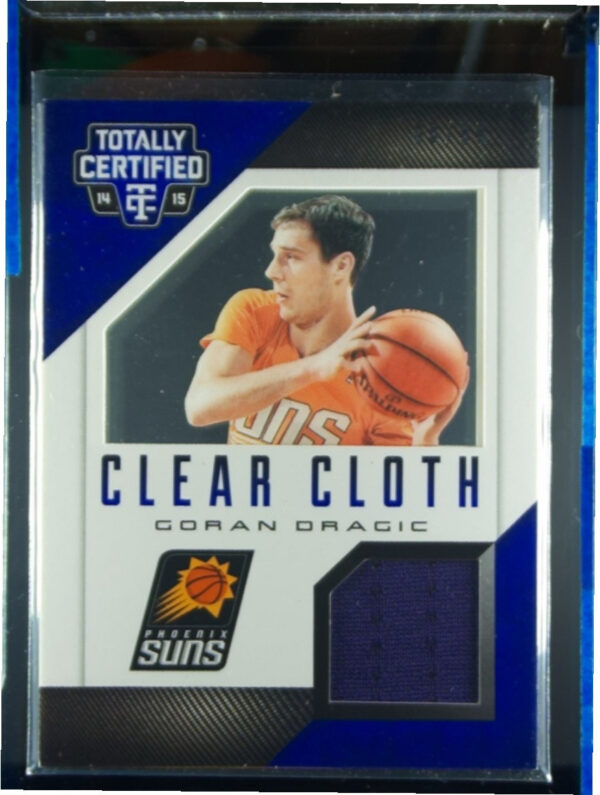 2014-15 Panini Totally Certified Goran Dragic SN99 MEM #67 Suns Clear Cloth Jers