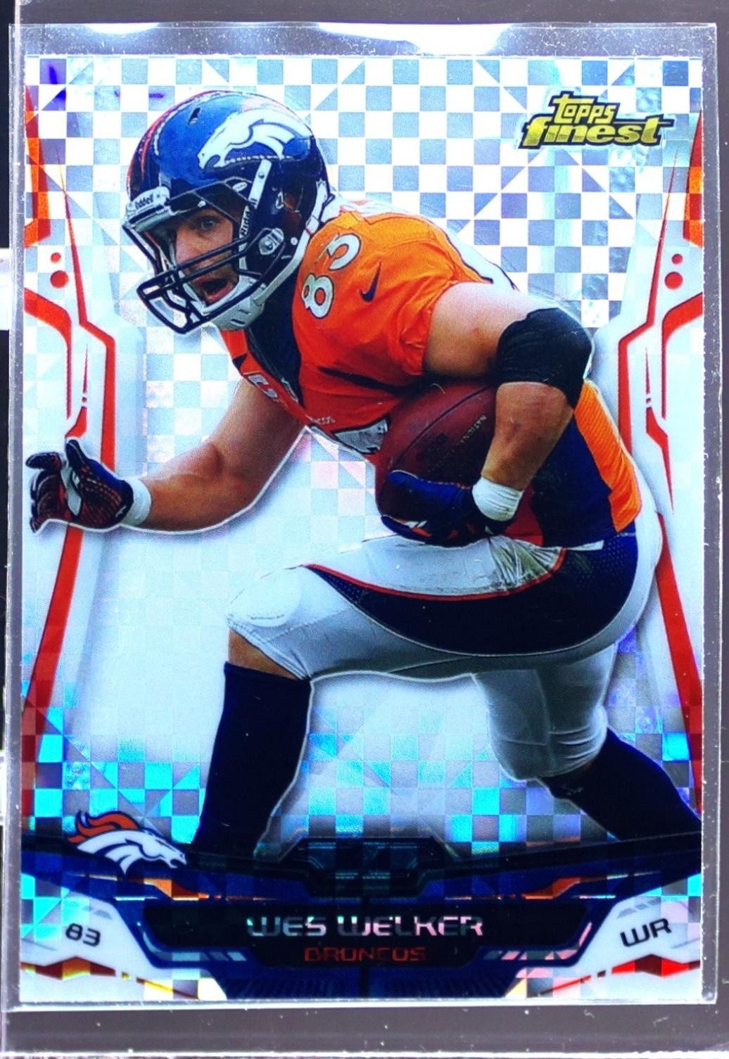 2014 Finest Wes Welker Xfractors #95 Broncos
