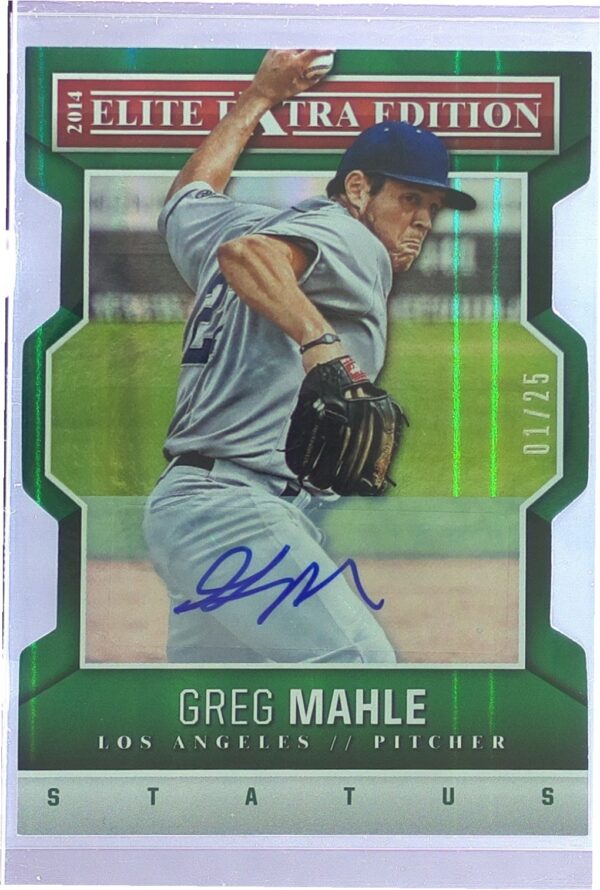 2014 Panini Elite Extra Edition Greg Mahle Auto /25 #45 Angels Signature Status