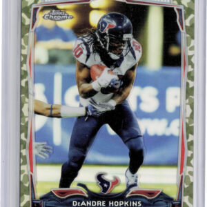 2014 Topps Chrome DeAndre Hopkins Camo Refractors SN499 #40 Texans