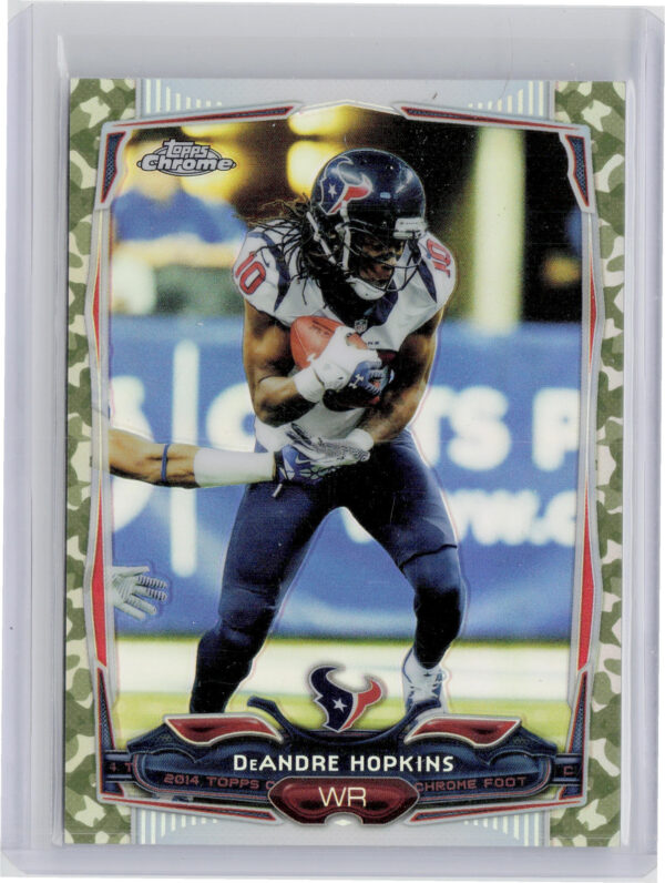 2014 Topps Chrome DeAndre Hopkins Camo Refractors SN499 #40 Texans