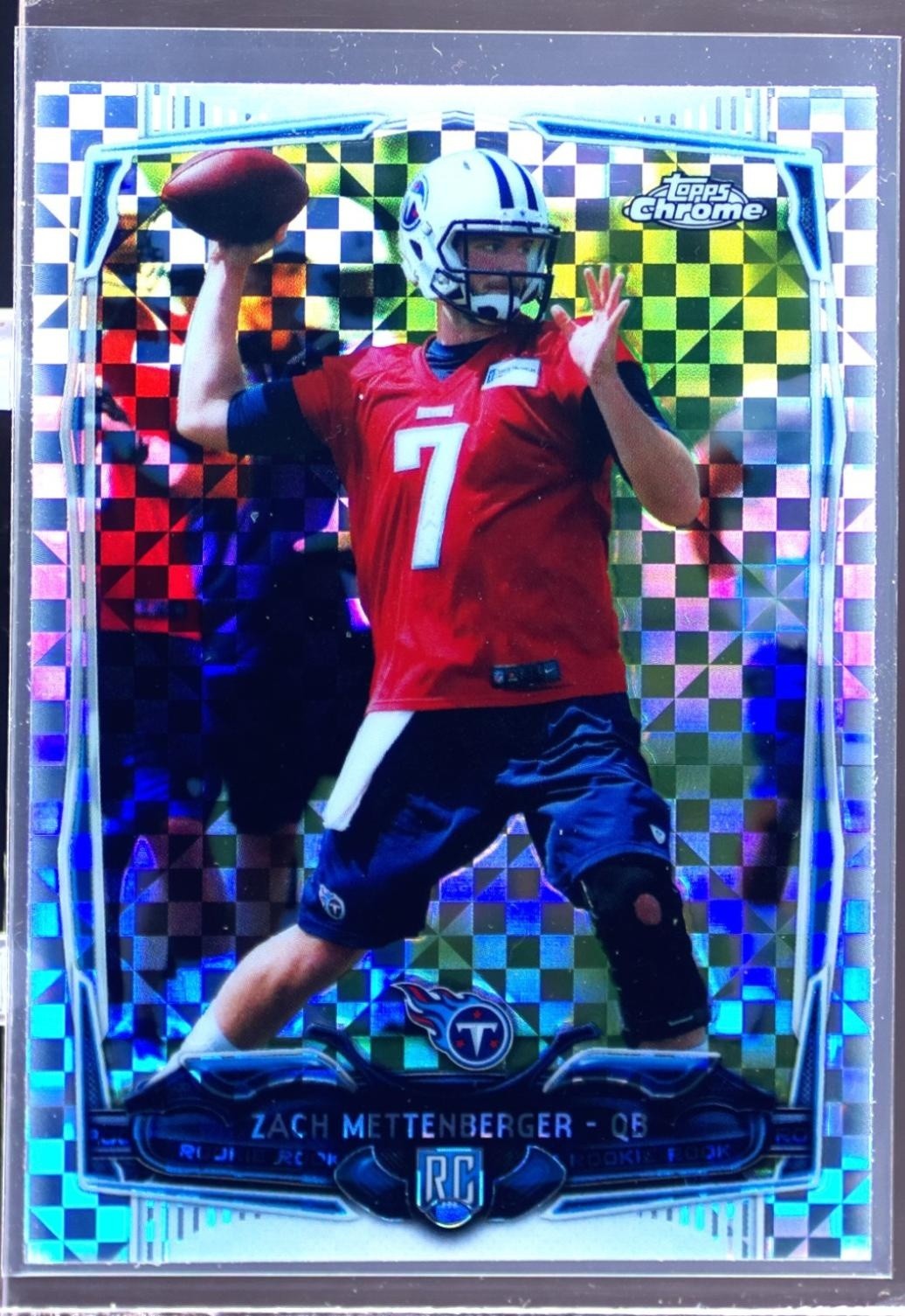 2014 Topps Chrome Zach Mettenberger Xfractors #206 Titans