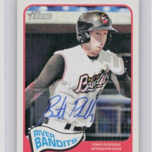 2014 Topps Heritage Minor League Brett Phillips AU #ROA-BP Bandits Real One Auto