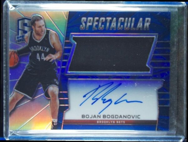 2015-16 Panini Spectra Bojan Bogdanovic AU SN149 MEM #SS-BB Nets Spectacular Swa