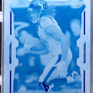 2015 Bowman DeAndre Hopkins Veterans Printing Plates Cyan 1/1 #48 Texans