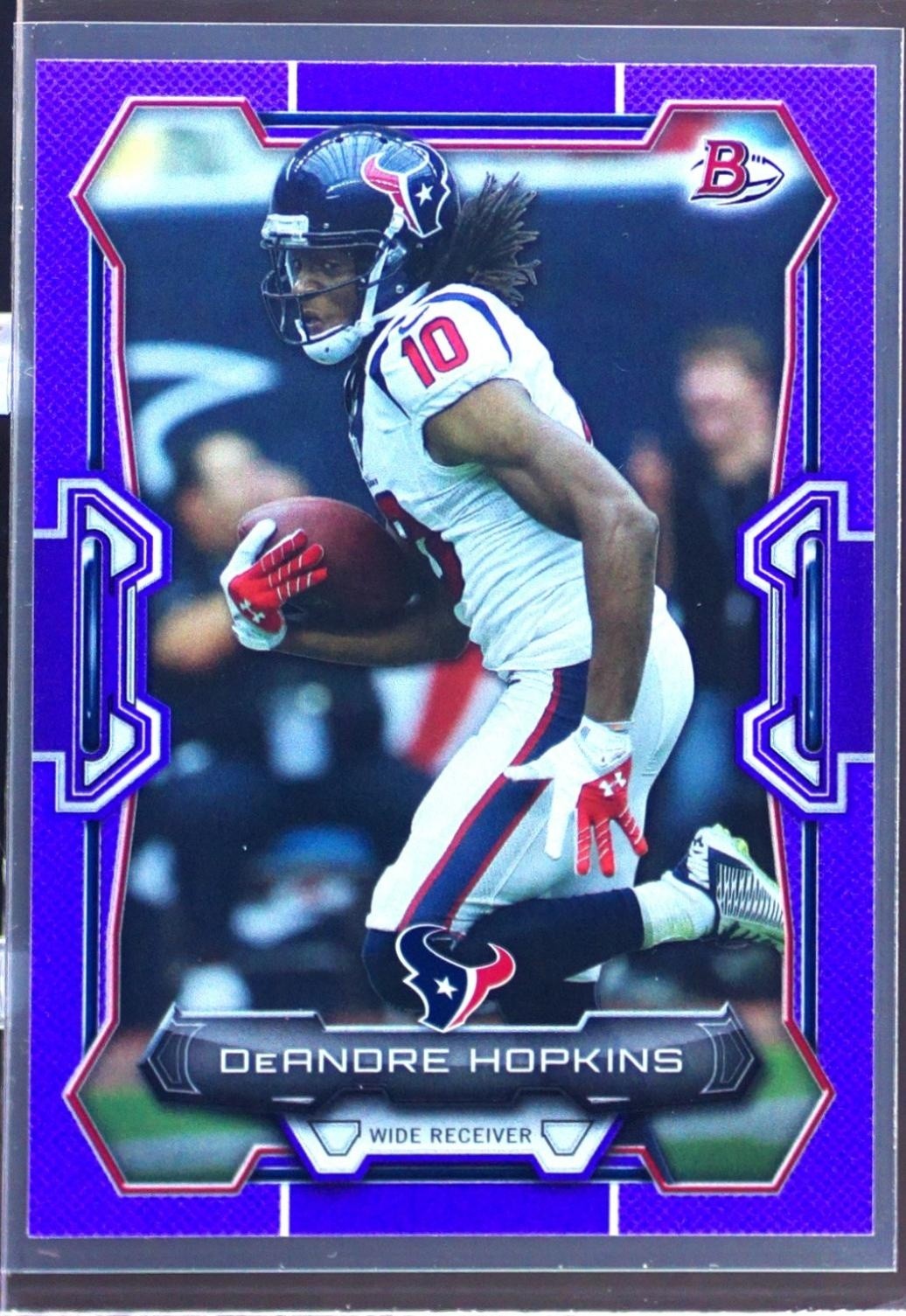 2015 Bowman DeAndre Hopkins Veterans Purple #48 Texans