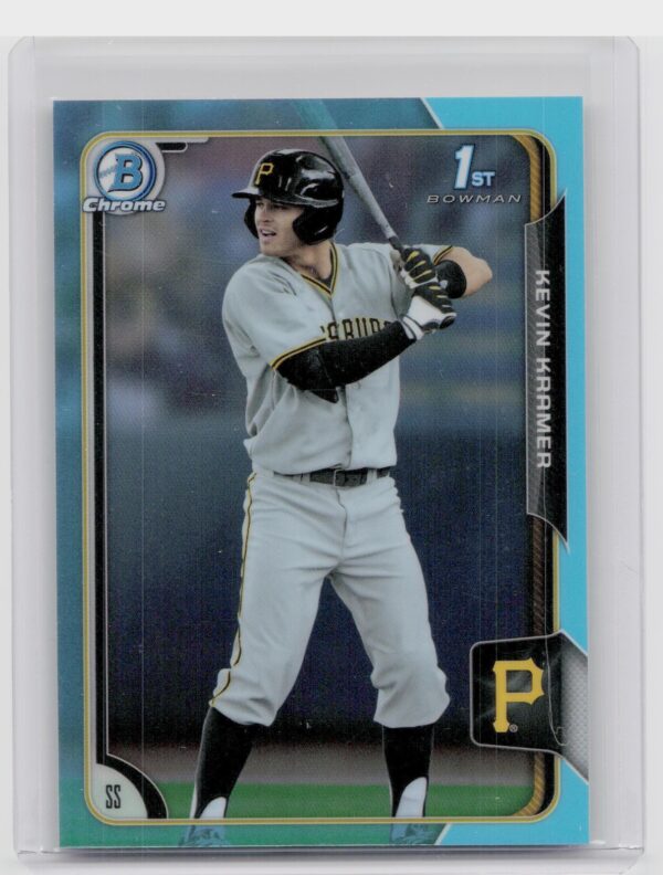 2015 Bowman Draft Kevin Kramer Chrome Blue Sky Refractors #158 Pirates