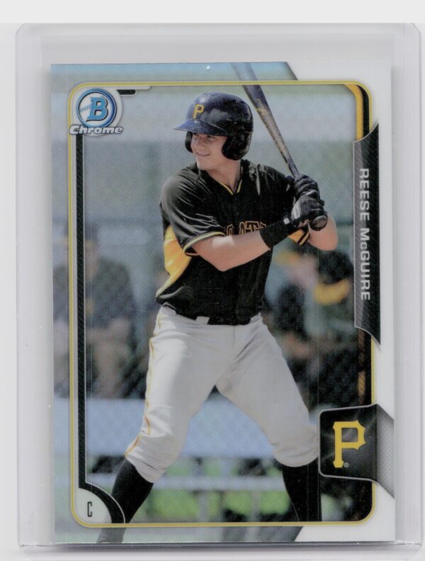 2015 Bowman Draft Reese McGuire Chrome Refractors #166 Pirates