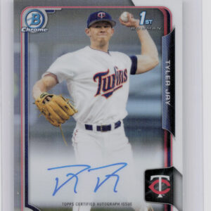 2015 Bowman Draft Tyler Jay AU #BCA-TJ Twins Chrome Draft Pick Autographs