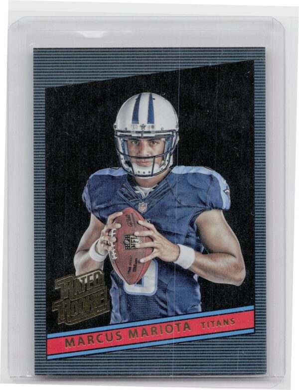 2015 Donruss Marcus Mariota #8 Titans Throwback Rookies 1986