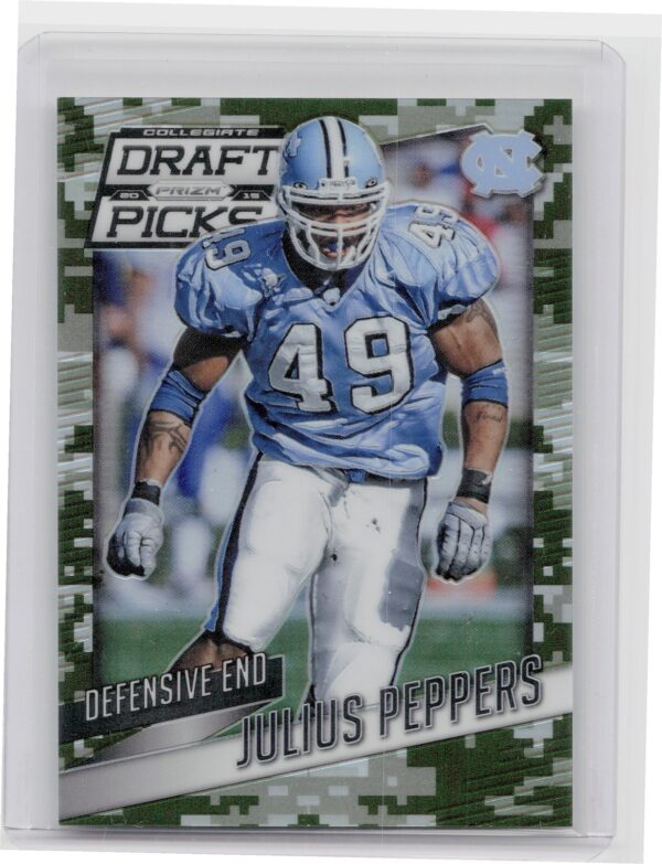 2015 Prizm Collegiate Draft Picks Julius Peppers Prizms Camo /199 #56