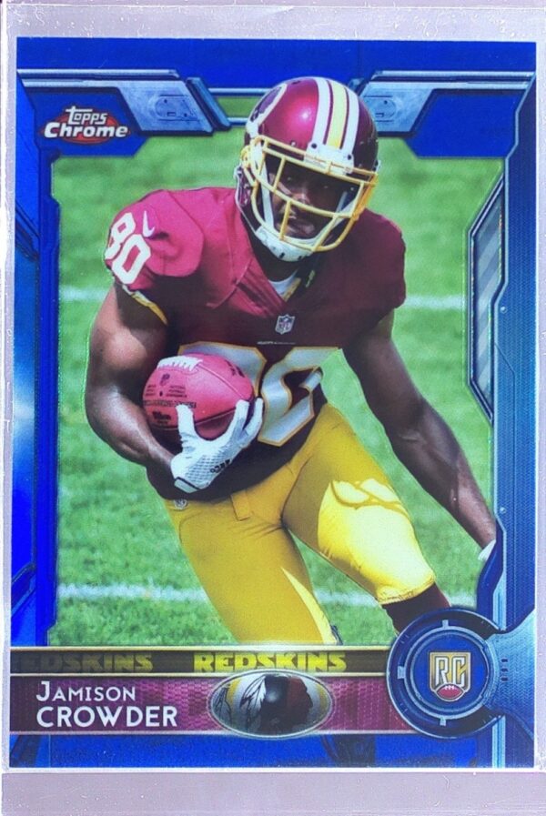 2015 Topps Chrome Jamison Crowder Blue Refractor /199 RC #172 Redskins