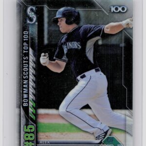 2016 Bowman Alex Jackson #BTP-85 Mariners Bowman Scouts' Top 100