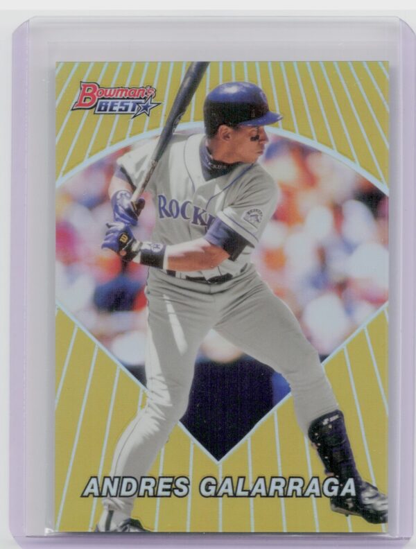 2016 Bowman's Best Andres Galarraga #96BB-AG Rockies