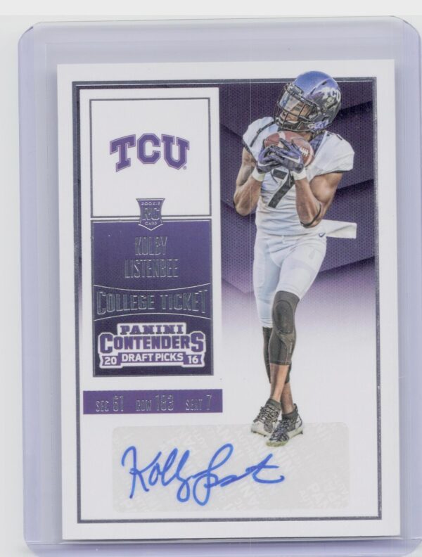 2016 Contenders Draft Picks Kolby Listenbee Auto #163 Frogs