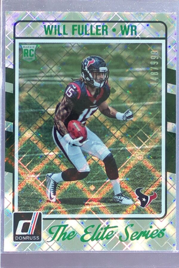 2016 Donruss Will Fuller /999 RC #9 Texans The Elite Series Rookies