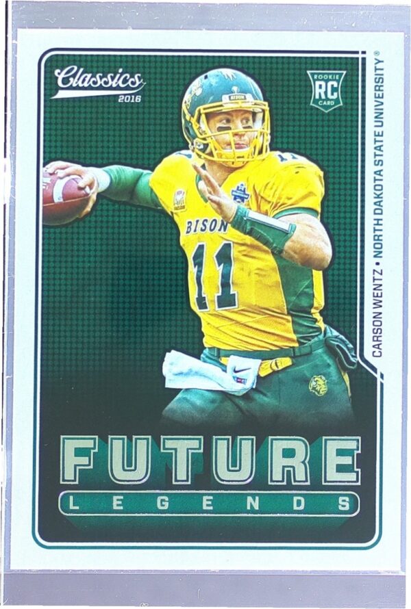 2016 Panini Classics Carson Wentz RC #19 Bison Future Legends
