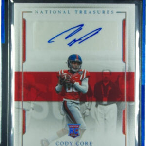 2016 Panini National Treasures Collegiate Cody Core AU SN99 #108 Rebels