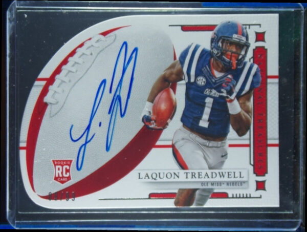 2016 Panini National Treasures Collegiate Laquon Treadwell AU SN99 #3 Rebels FB