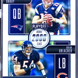 2016 Playoff Tom Brady / Brian Urlacher #CR-BU Bears Class Reunion