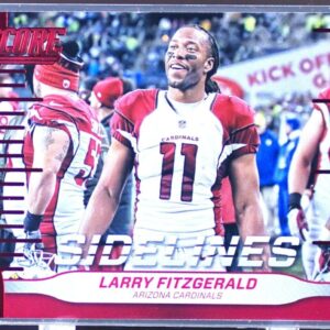 2016 Score Larry Fitzgerald #8 Cardinals Sidelines Red