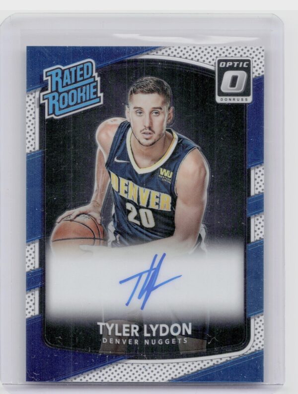 2017-18 Donruss Optic Tyler Lydon AU #177 Nuggets Rated Rookies Signatures