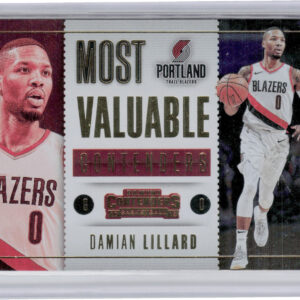 2017-18 Panini Contenders Damian Lillard #9 Blazers Most Valuable Contenders