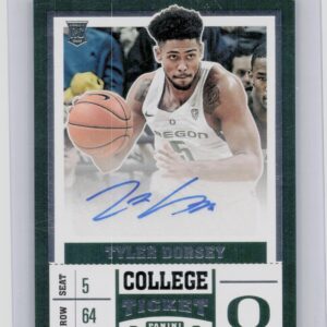 2017-18 Panini Contenders Draft Picks Tyler Dorsey AU #82 Ducks College Ticket