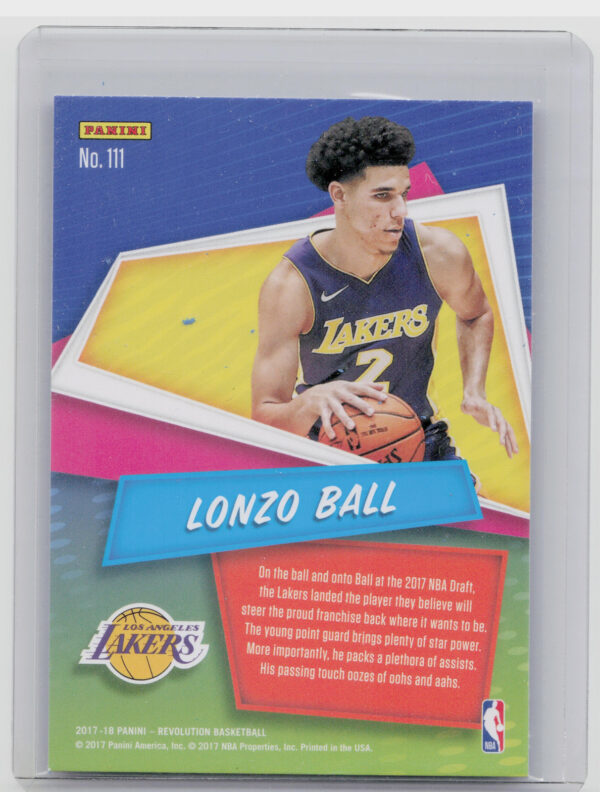 2017-18 Panini Revolution Lonzo Ball #111 Lakers - Image 3