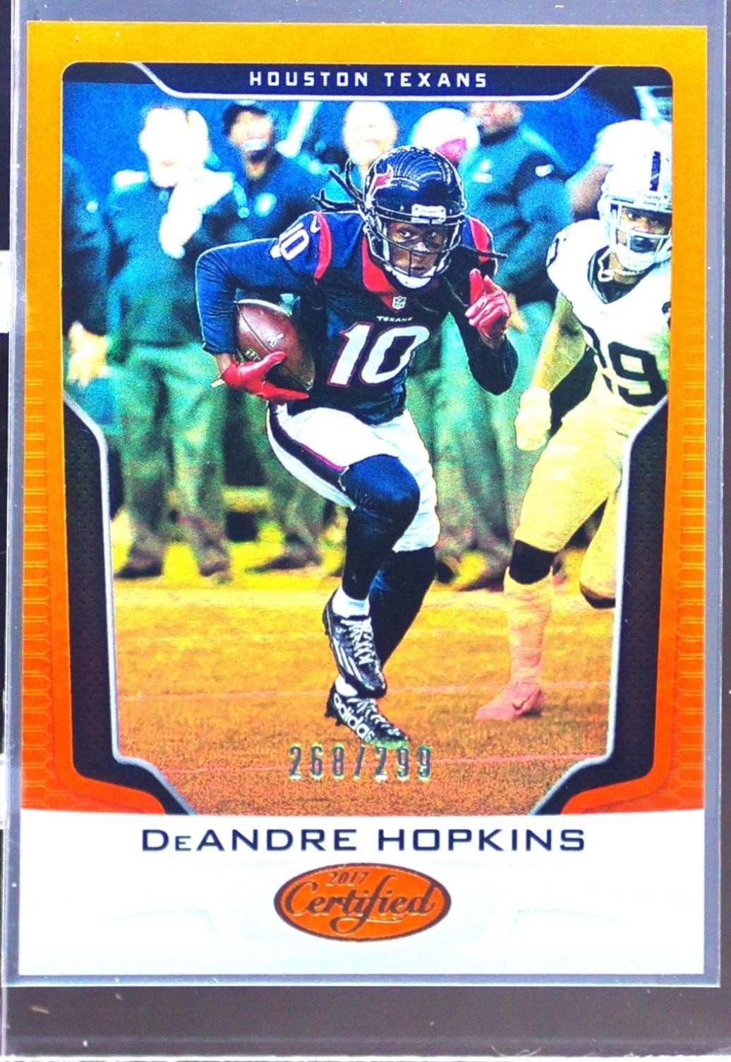 2017 Certified DeAndre Hopkins Mirror Orange /299 #44 Texans
